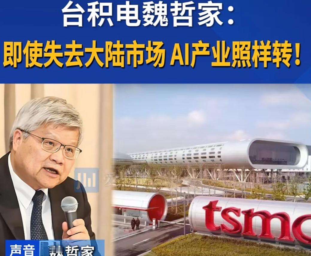 被美国坑那么惨，还不知道自己姓氏名谁呗？台积电董事长魏哲家公开表示：“即使失去中