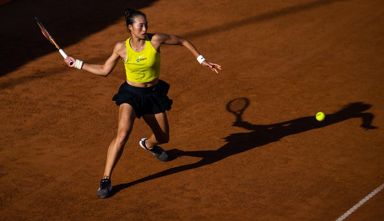 🇨🇳郑钦文马德里1000赛晋级之路R1，轮空R2，克鲁格/肯宁R3，莱