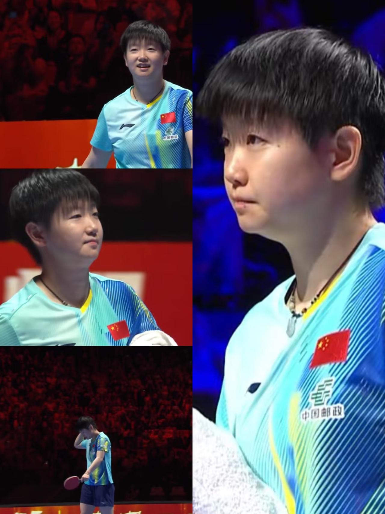 刚看完孙颖莎VS汉娜的比赛，后背有点发凉。原来孙颖莎压根就不是想跟她好好