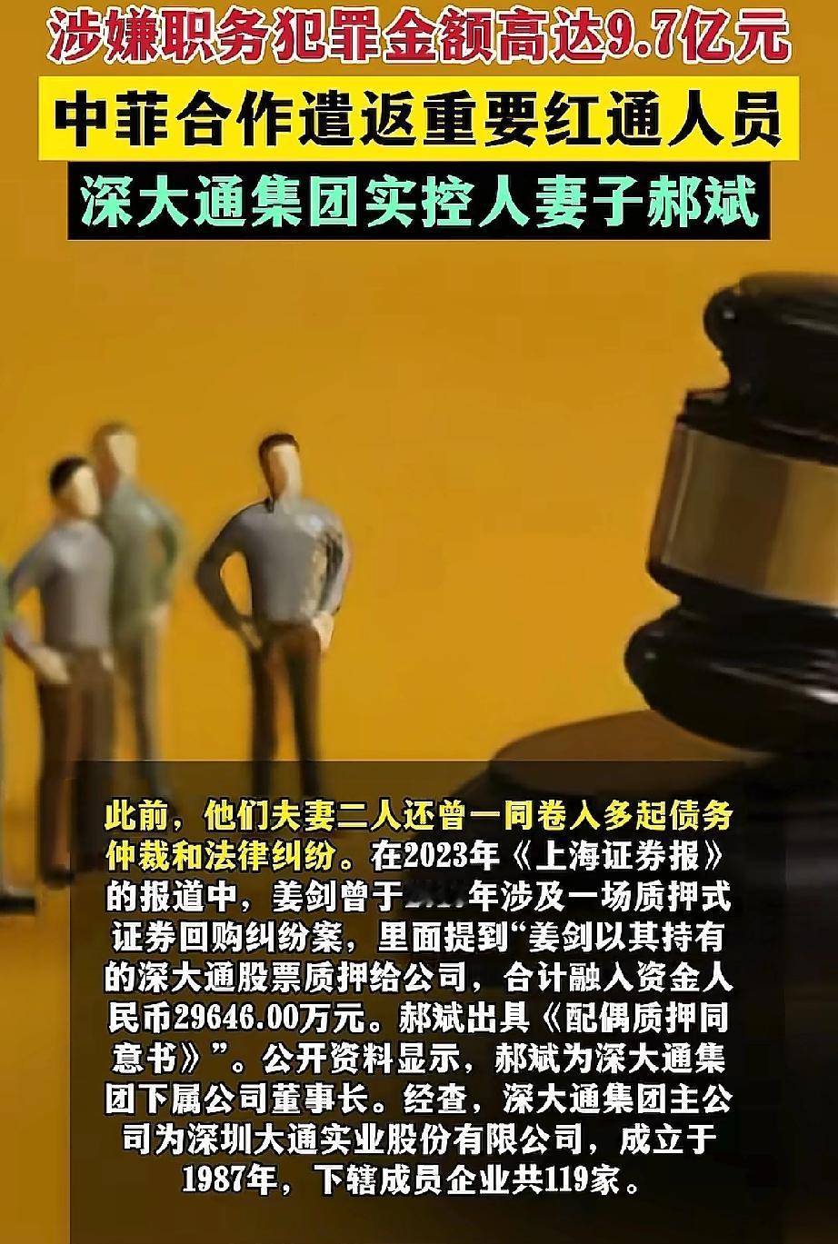 又一通缉犯落网！被抓时正准备潜往美国！中国警方又有好消息传来！深大通集团实际