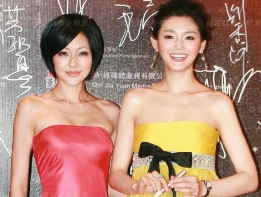 说来挺奇怪的，小S腰身纤细，是标准的杨柳细腰，穿上大红裙子，身材比大S还