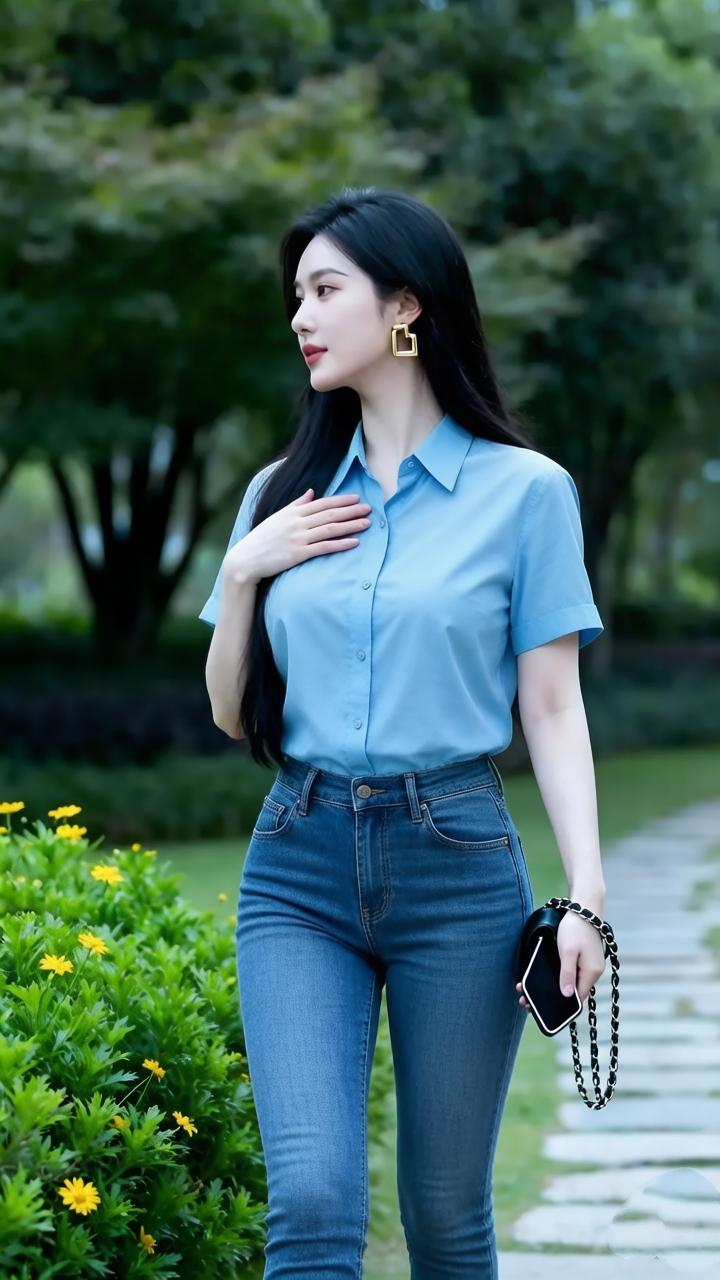 清新蓝调，自然公园漫步