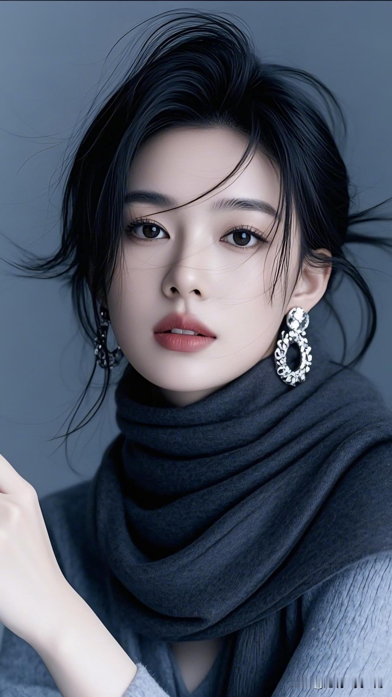 银簪映月华，玉颜照人醉。职场美女如何打扮自己?冷艳黑发少女，优雅气质满分！