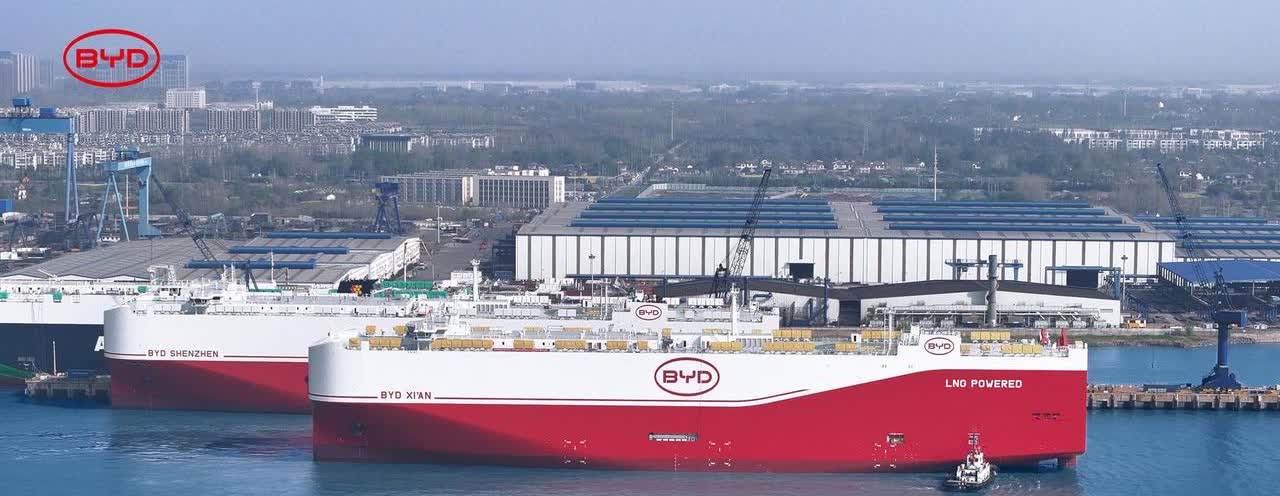 5月厂商新能源汽车出口榜单：比亚迪（84,068辆）奇瑞汽车（25,74