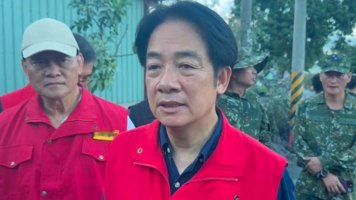 【赖清德再度视察花莲灾区，承诺每户补助20万修房子】赖清德上次视察花莲，因为多次