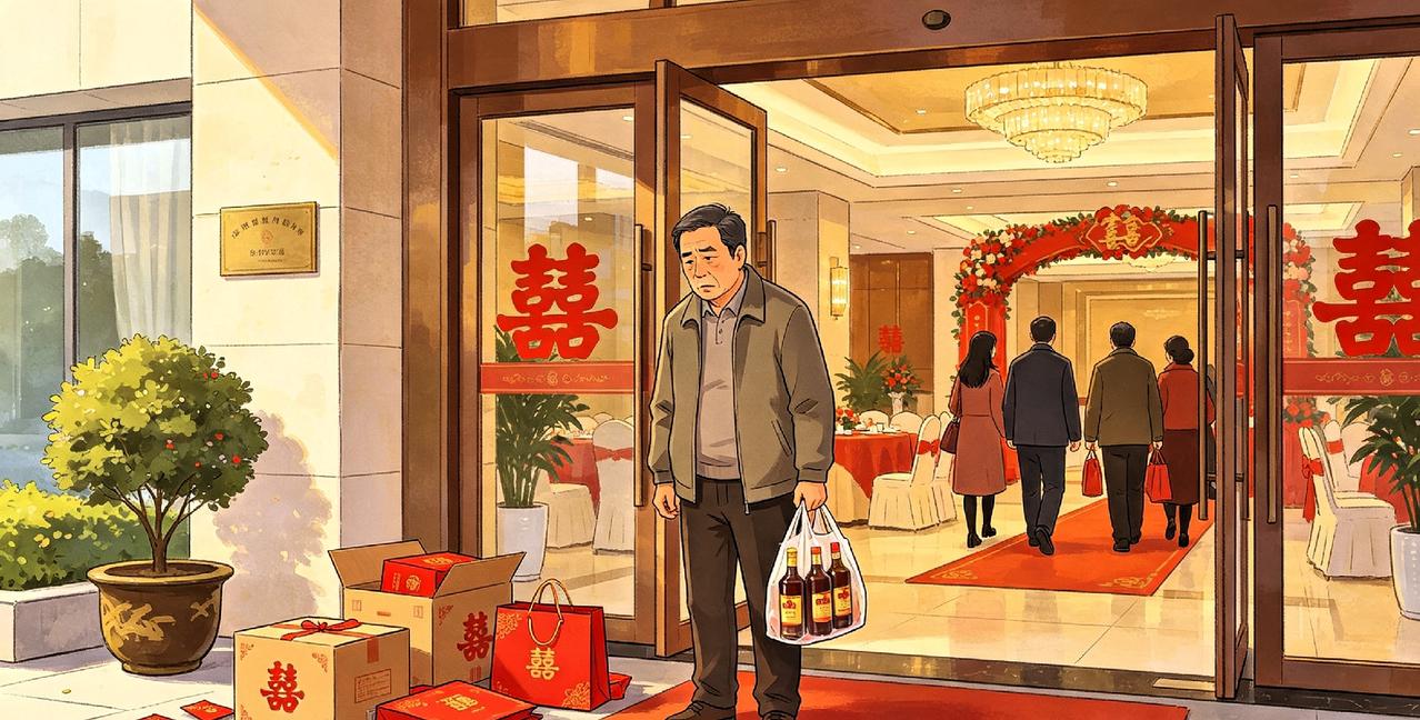 男子吃席随礼600，顺手拎走一瓶五粮液，回家一查价格1399元，正窃喜呢，结果发
