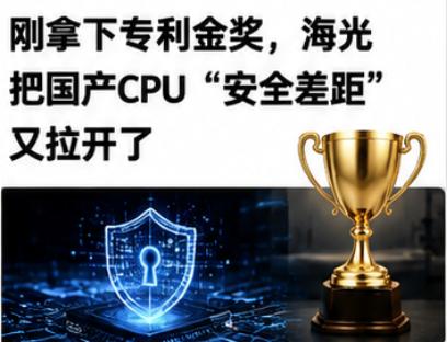刚拿下专利金奖，海光把国产CPU“安全差距”又拉开了做服务器和芯片这么多年，刚