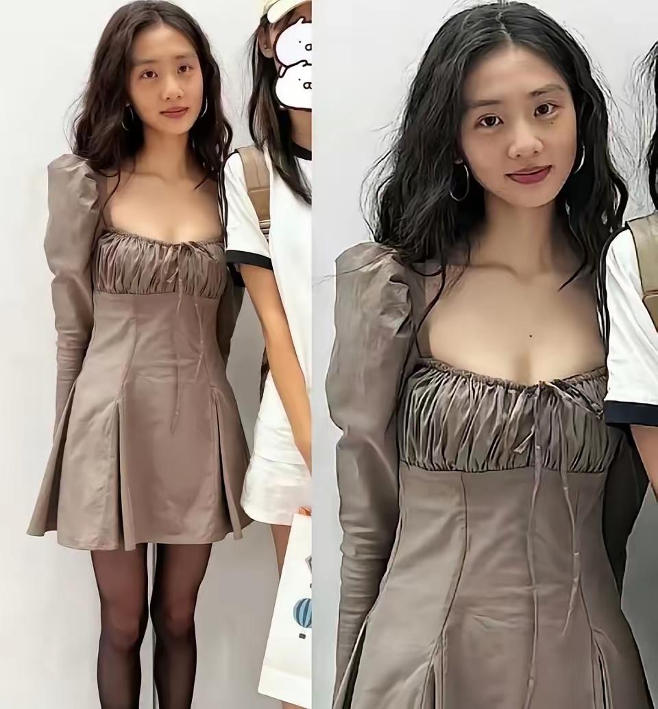 黄多多发育过早了，穿衣打扮也比同龄人成熟太多！年轻人彰显个性是可以的，但她穿得像