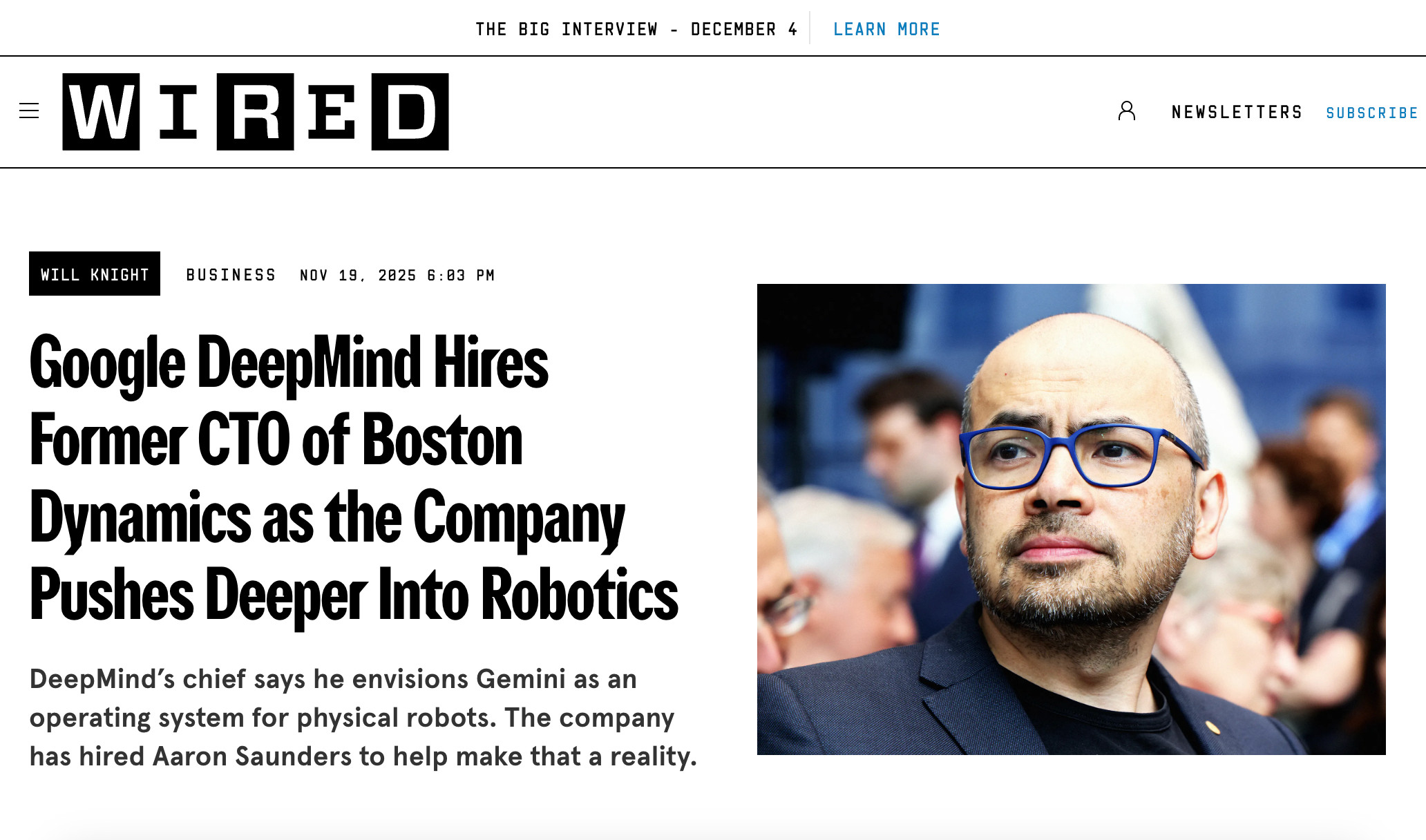 机器人究竟是一个多大的生意，GoogleDeepMind也正式进场了。刚刚用