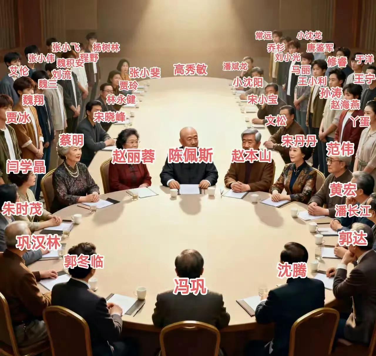 小品演员吃席，这么安排行不？瞧这一桌，陈佩斯、赵本山、冯巩等老牌大腕齐聚，旁