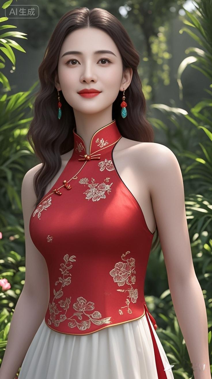 东方古典美，红衣美人，尽显优雅气质