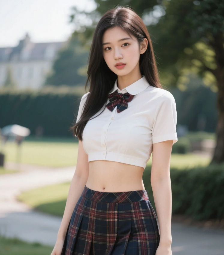 奶油色丝袜与阳光同频，像从油画里溢出的甜