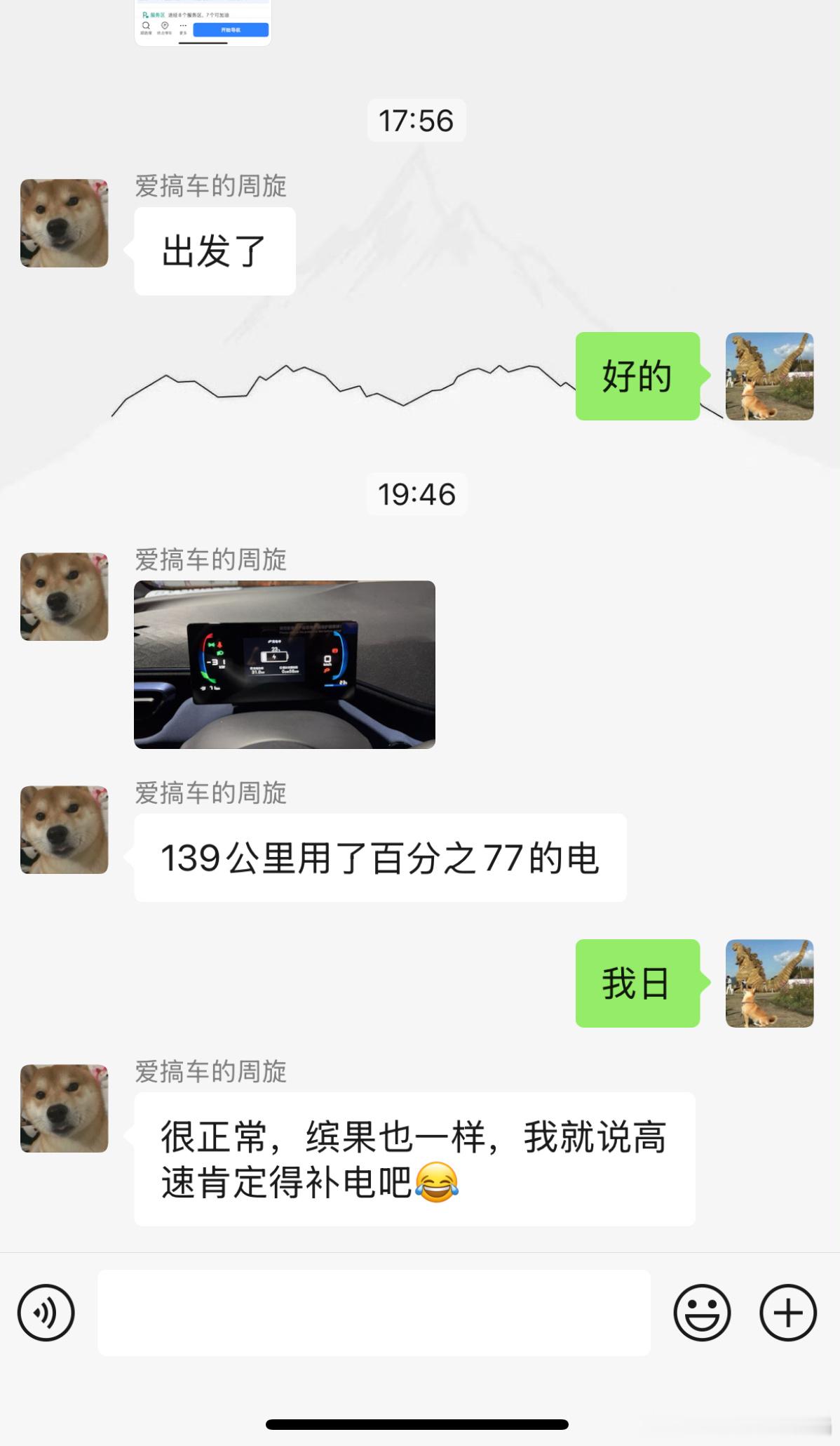 前方战报，比亚迪海鸥送车途中高速稍微快一点139公里用77%的电，巧的是，我们送