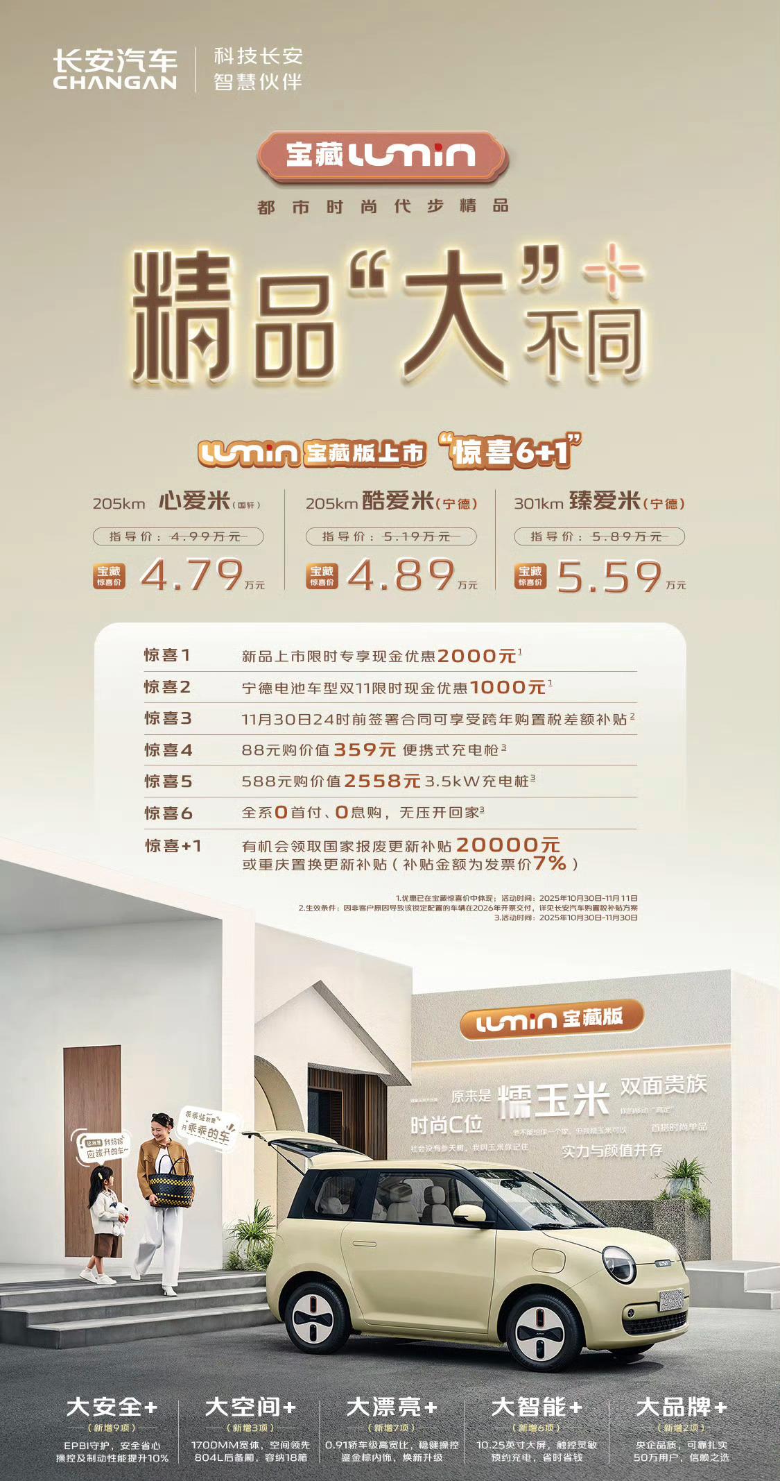 长安糯玉米上新款了这小车简直太有梗了，整天刷视频没把我笑死[捂脸哭]​​​