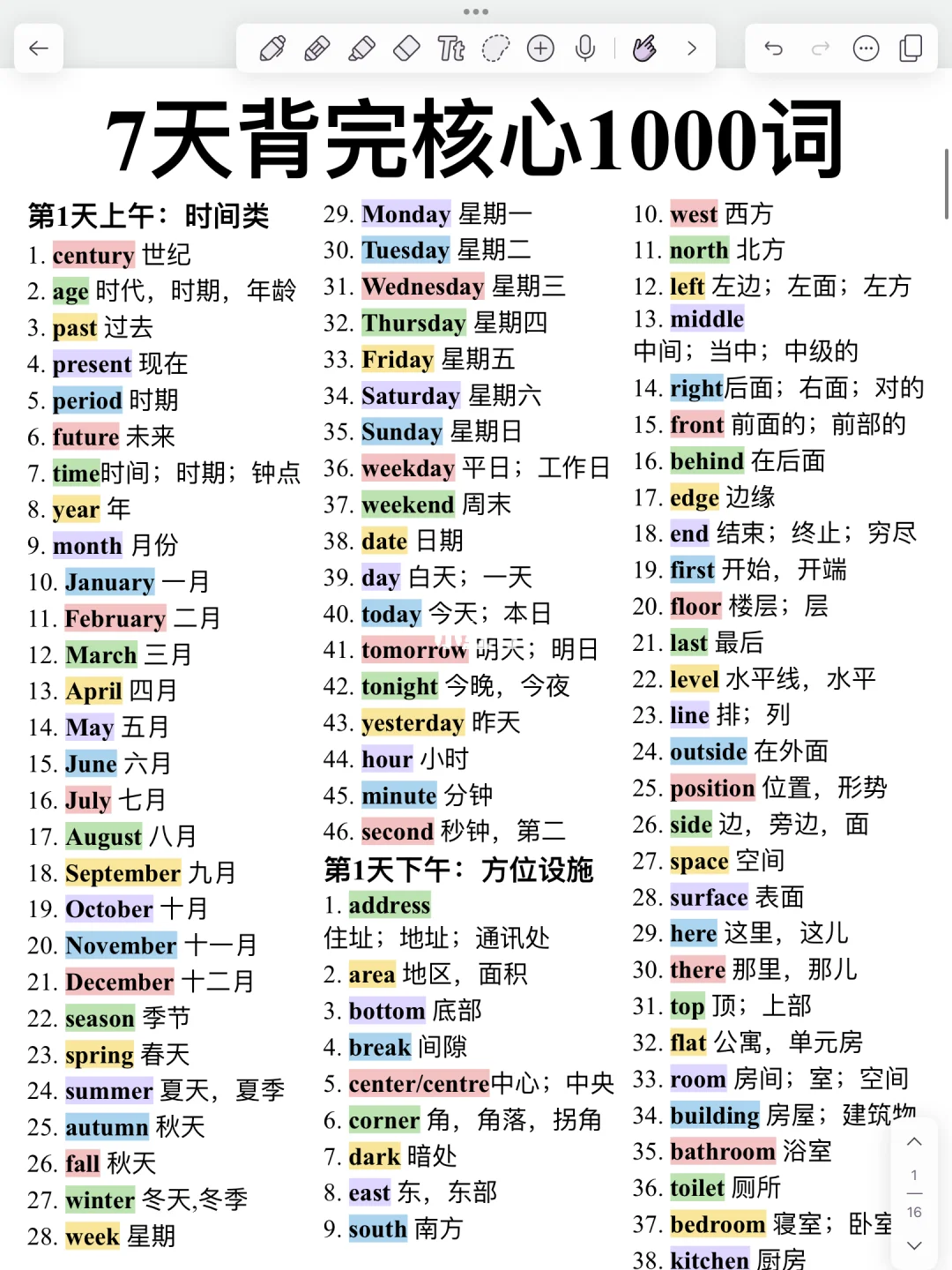 词汇量暴涨！一定要背的1000个核心词‼️