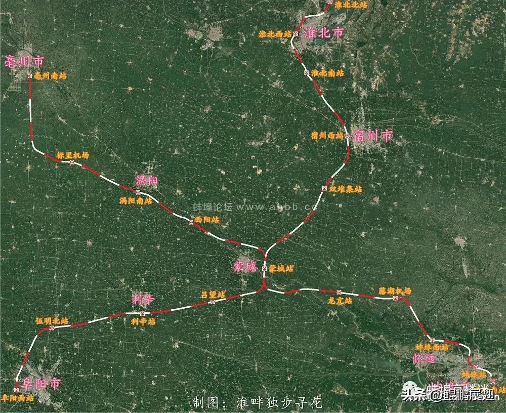考虑到蚌埠高铁南站将要增加淮宿蚌城际铁路、宁滁蚌京沪高铁的辅助线路加入，还有未来