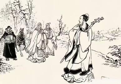拒绝刘皇叔。刘备与这个人摆了摆龙门阵后发现其谈吐不凡，颇有见地，于是说跟我干咱一