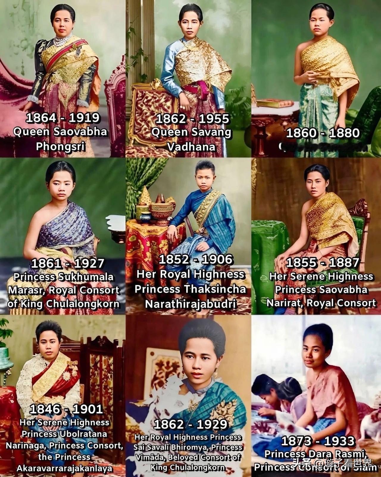 在拉玛五世所有王后里，丽仁王后是地位最高的，名分排九大正妻首位，也是国王晚年最看
