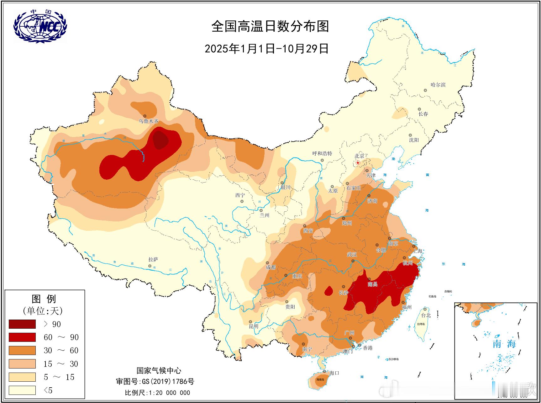 【高温盘点】今年非省会城市，高温前三的站点为“吐鲁番三杰”——吐鲁番东坎124天