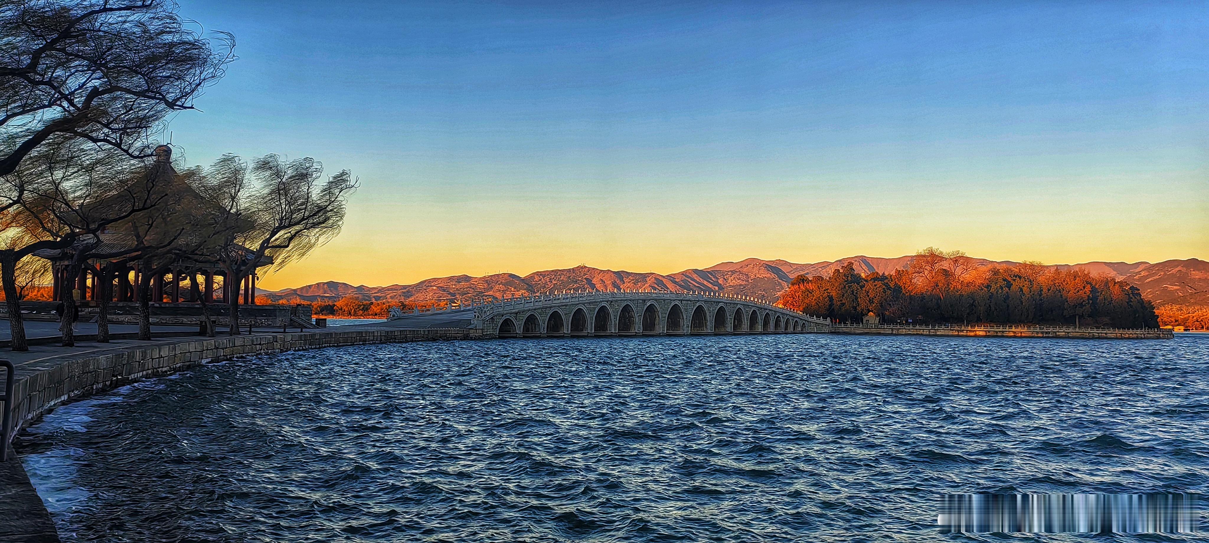 冬日颐和园日出时刻2025.12.2北京你好摄影