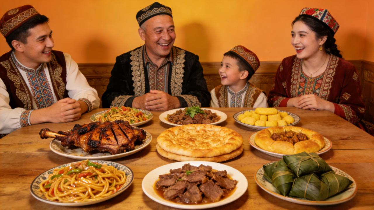 尼格买提家宴8道硬菜无青菜，藏着新疆人最朴素的团圆味春节期间，主持人尼格买