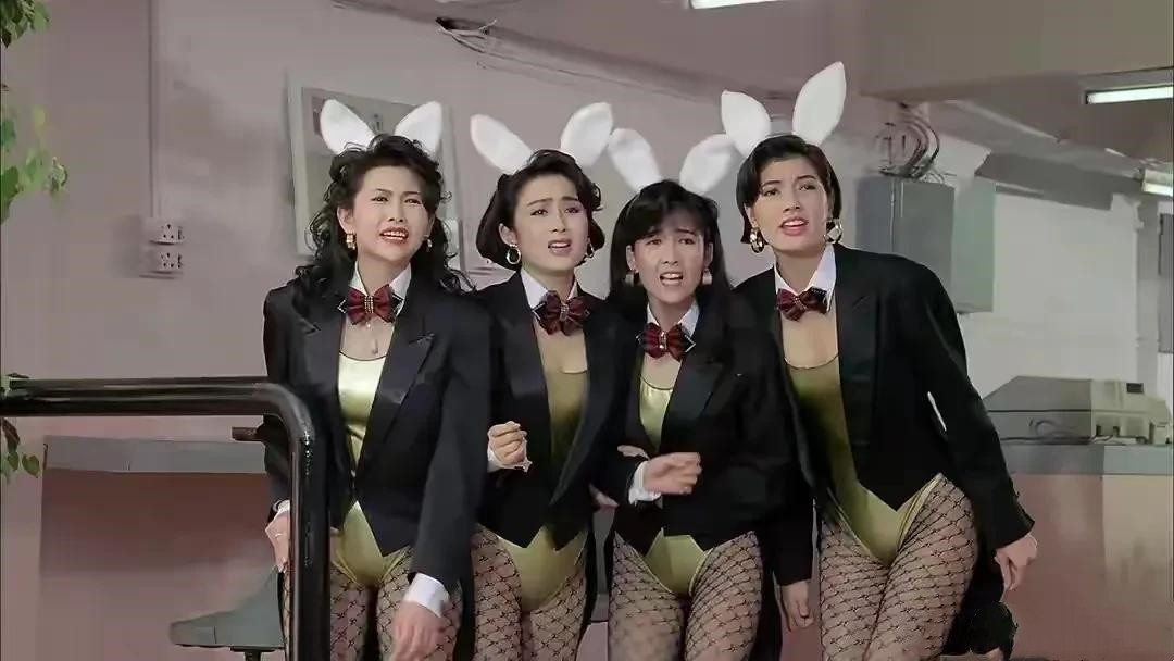 这四个女人，在香港电影的鼎盛时期，经常出演王晶的电影，可以称之为晶女郎。人长得