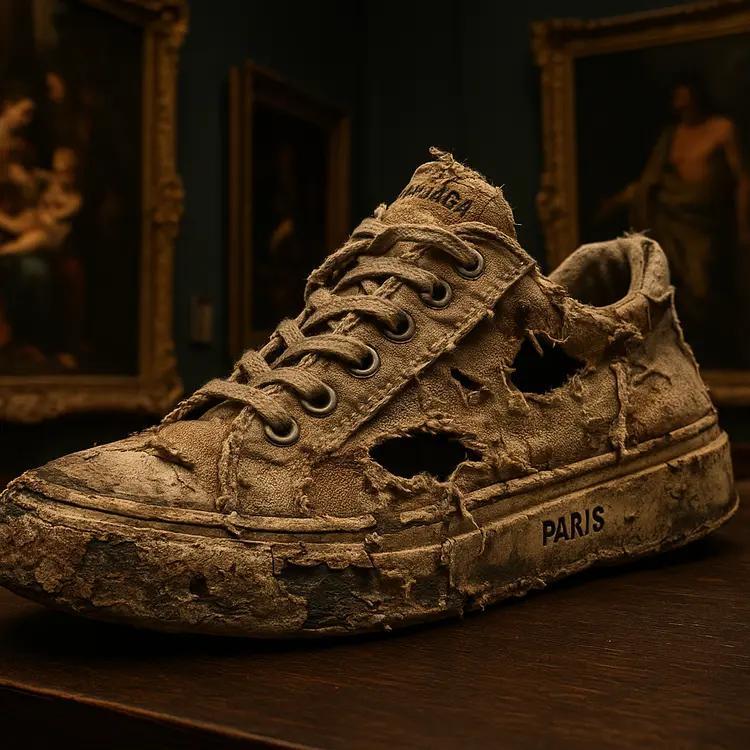 昨天，在网上看到这双鞋子的时候，我被震惊到了，朴素的价值观再次被颠覆。我一开