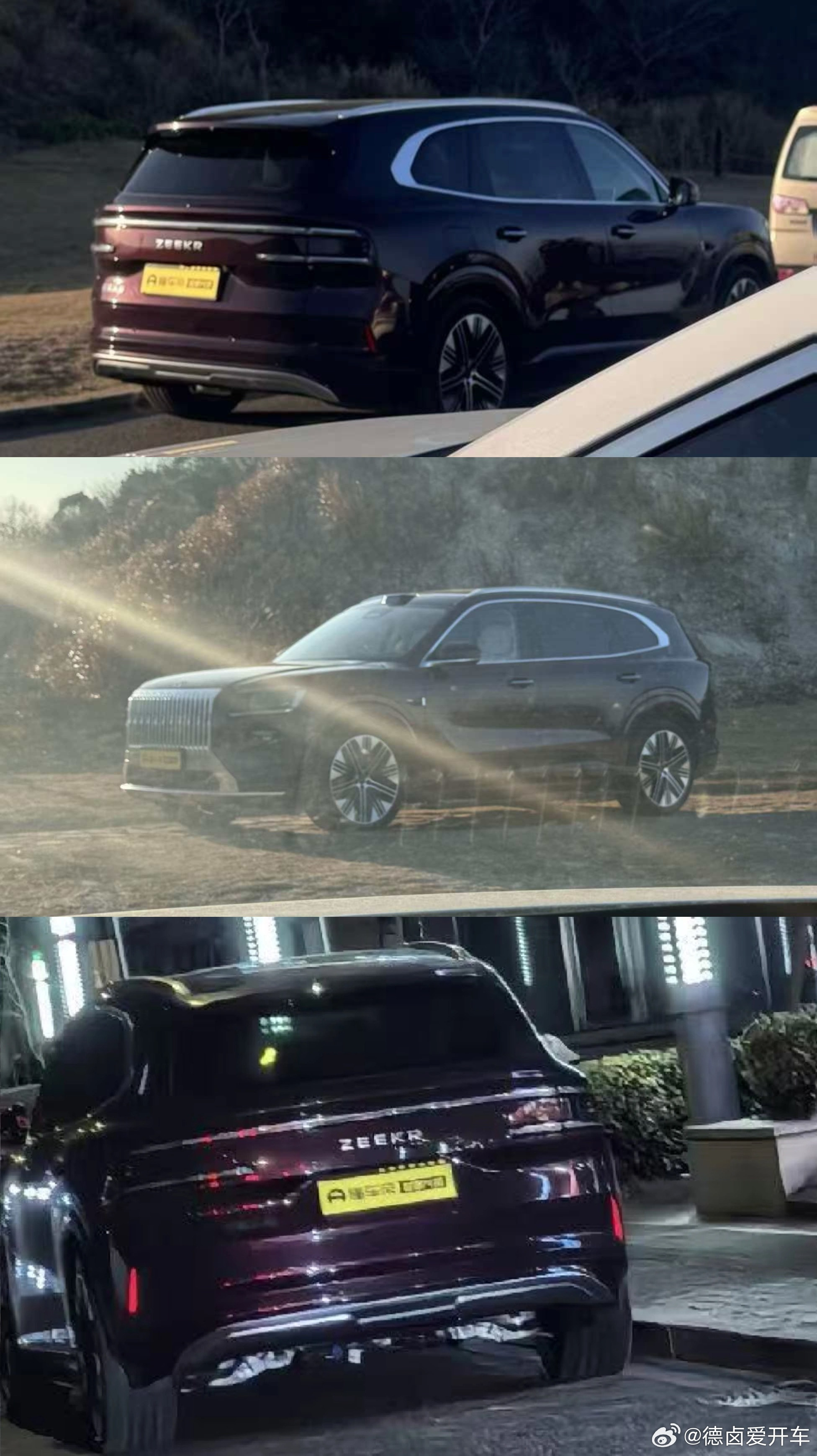 极氪8X这几天也无伪装出街了，最近看到的版本应该是常规版型，据说也会有Hy