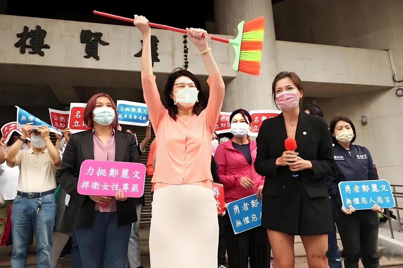 这组照片是郑丽文在台立法机构任“立委”的时候，质询苏贞昌时，老苏头出言不逊，一句