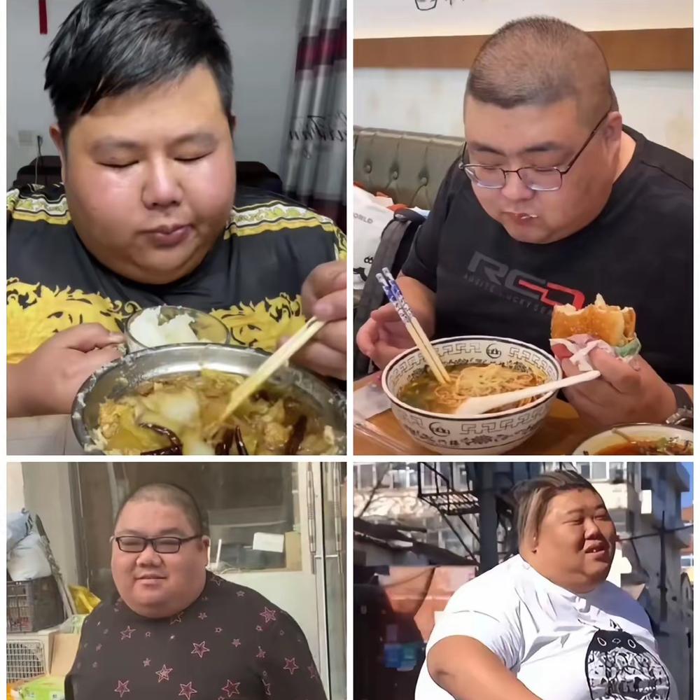 吃播界四大胖，其中两个已经走了，但剩下的两个却依旧在这条路上疯狂的作着，为了流量