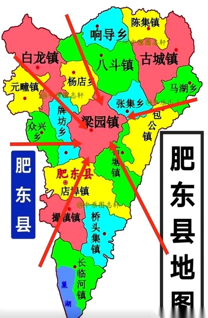 肥东一张大规划图，直接把省道S327的红线，从合肥市区笔直地画到了梁园镇。不绕