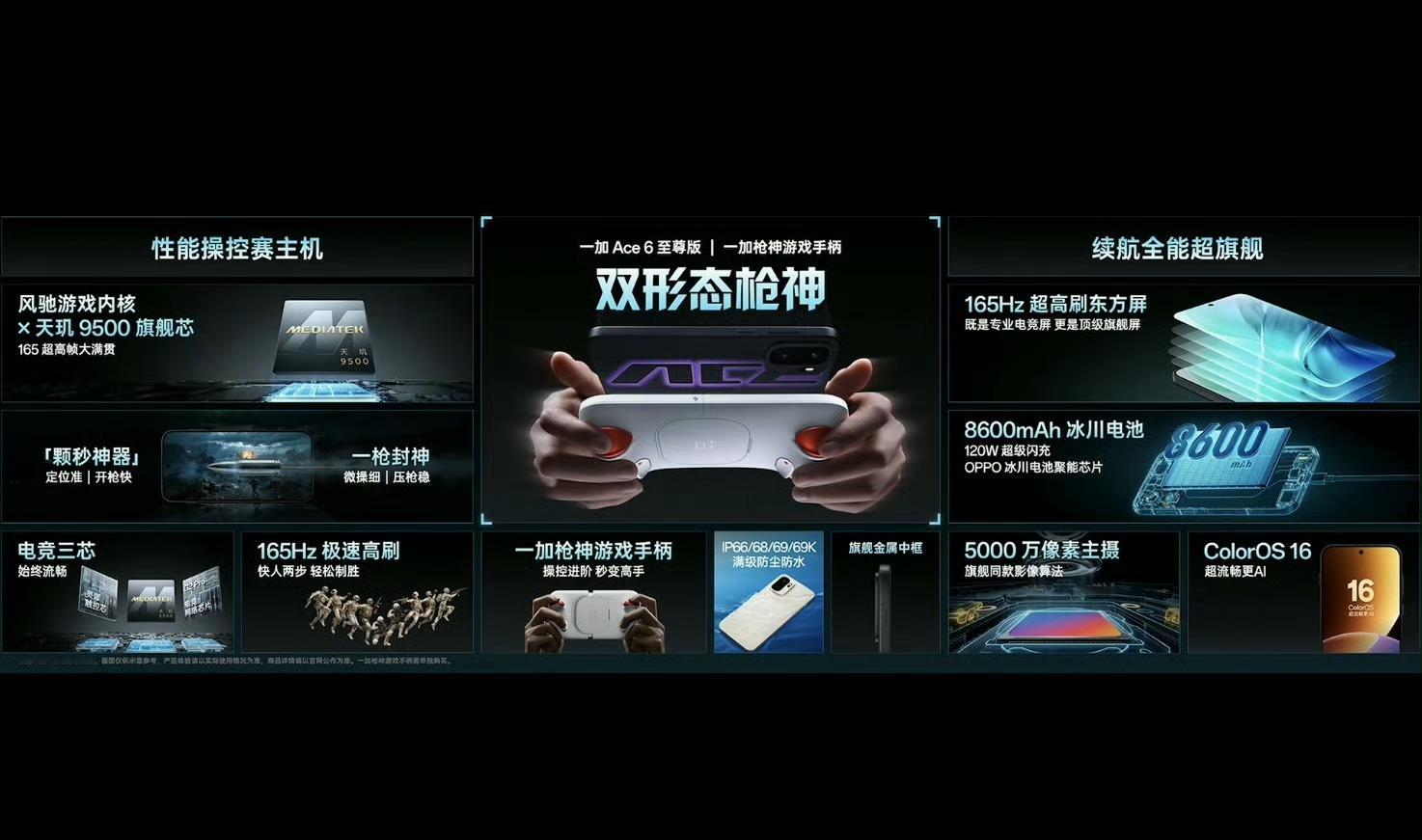 一加Ace6至尊版价格来了12+256版3499元16+256版3799元12+