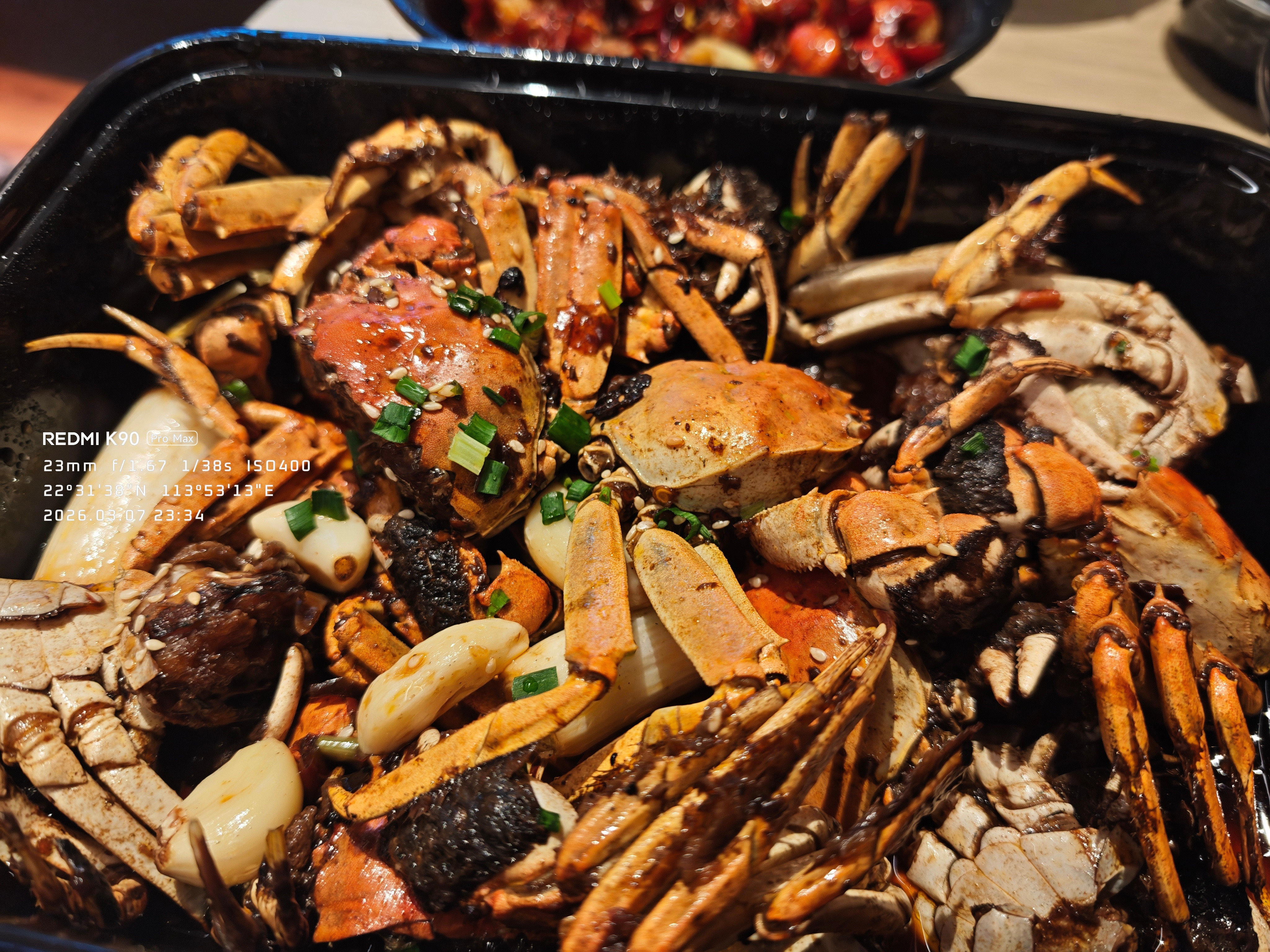 夜宵是香辣蟹哈🦀！