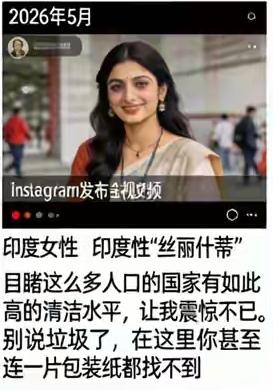 印度旅者惊讶大中国“太干净〞对我们普通国人有那些启示？一位印度女士来中国旅