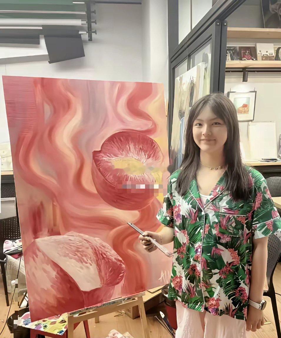 王诗龄一幅画卖145万，你感觉值不值？这算不算艺术家的作品？​​​