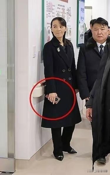 女子手里拿的这部手机，有的人眼睛特别亮，眼力特别好，隔着屏幕，说是能看出是什么牌