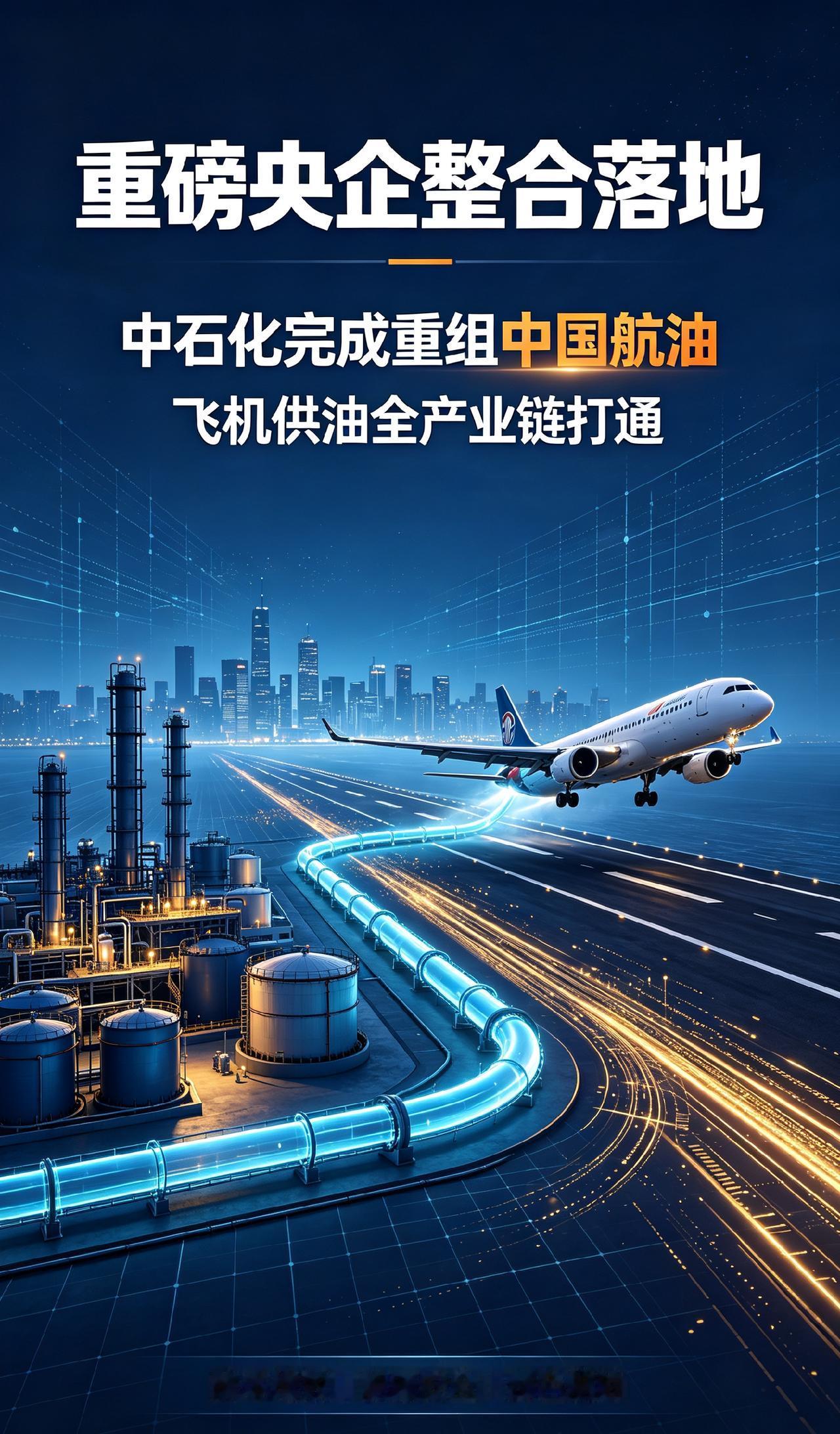 经国务院批准，中石化并入中国航油重组的核心战略意义本次重组为央企上下游专业