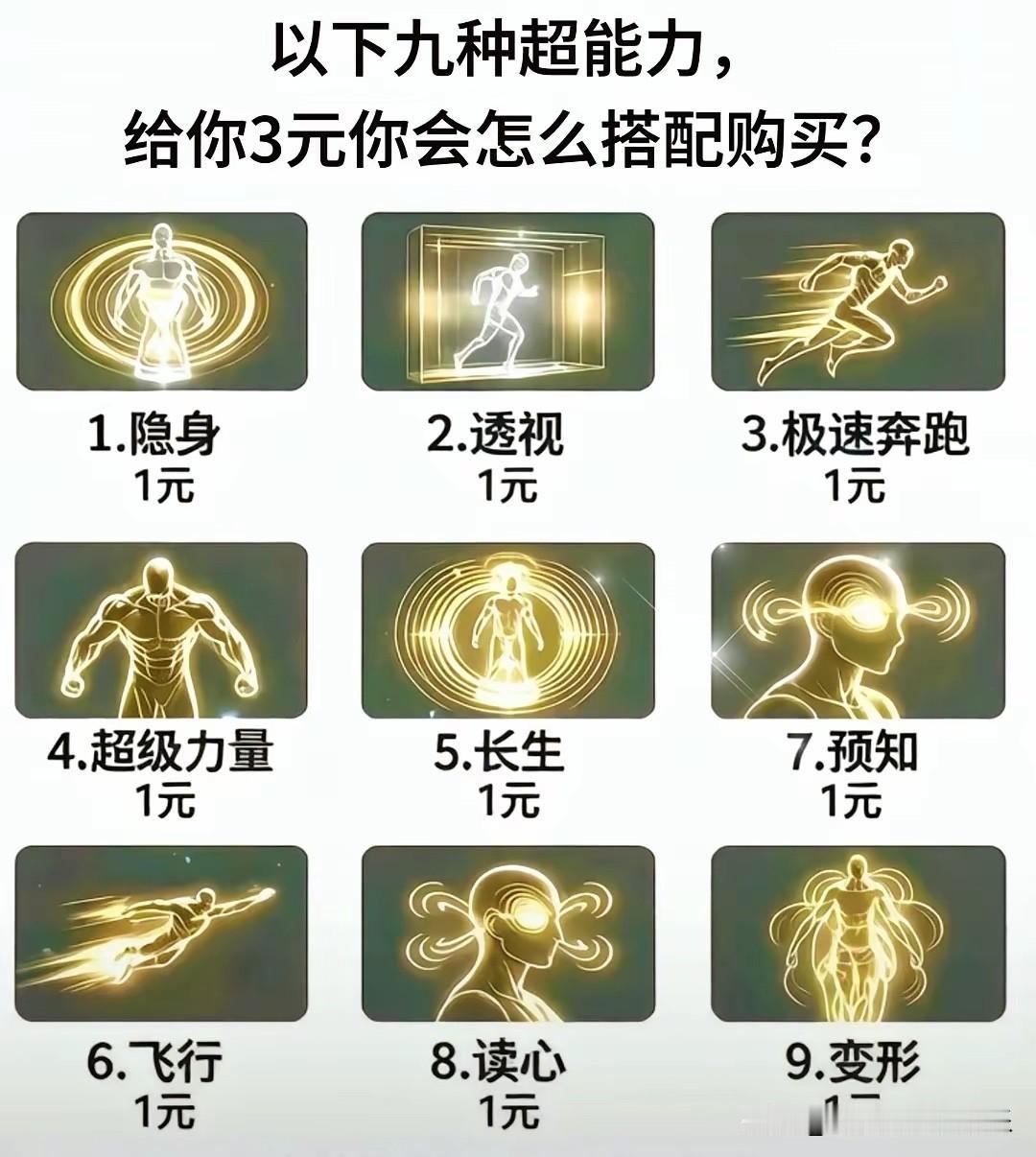 我敢打赌，99%的人，都是选456，不接受反驳！