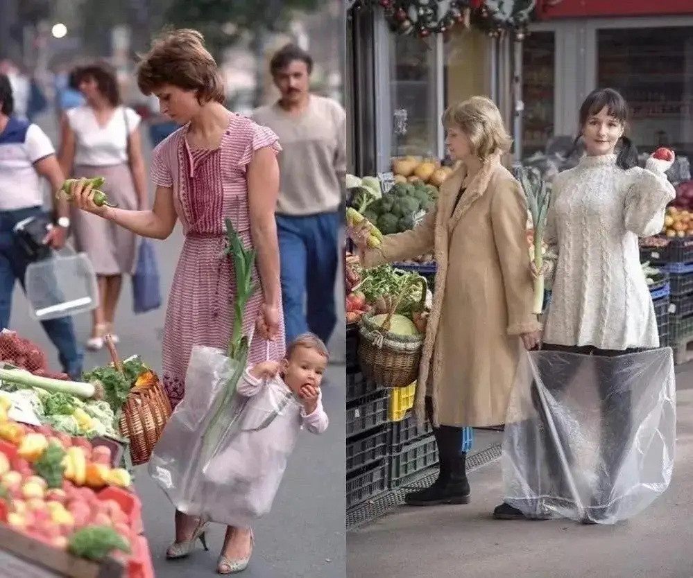 妈妈的手臂充满力量[赞][玫瑰][玫瑰]1987年和2020年同一对母女再次出