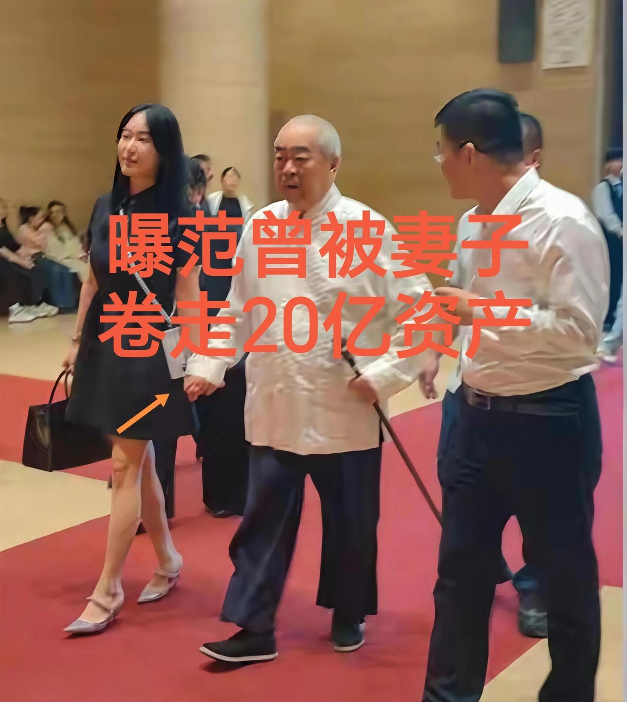 网传范增被娇妻卷走20亿，虽然还没有确认，但想想吧！80多岁的人了，人家看中你什