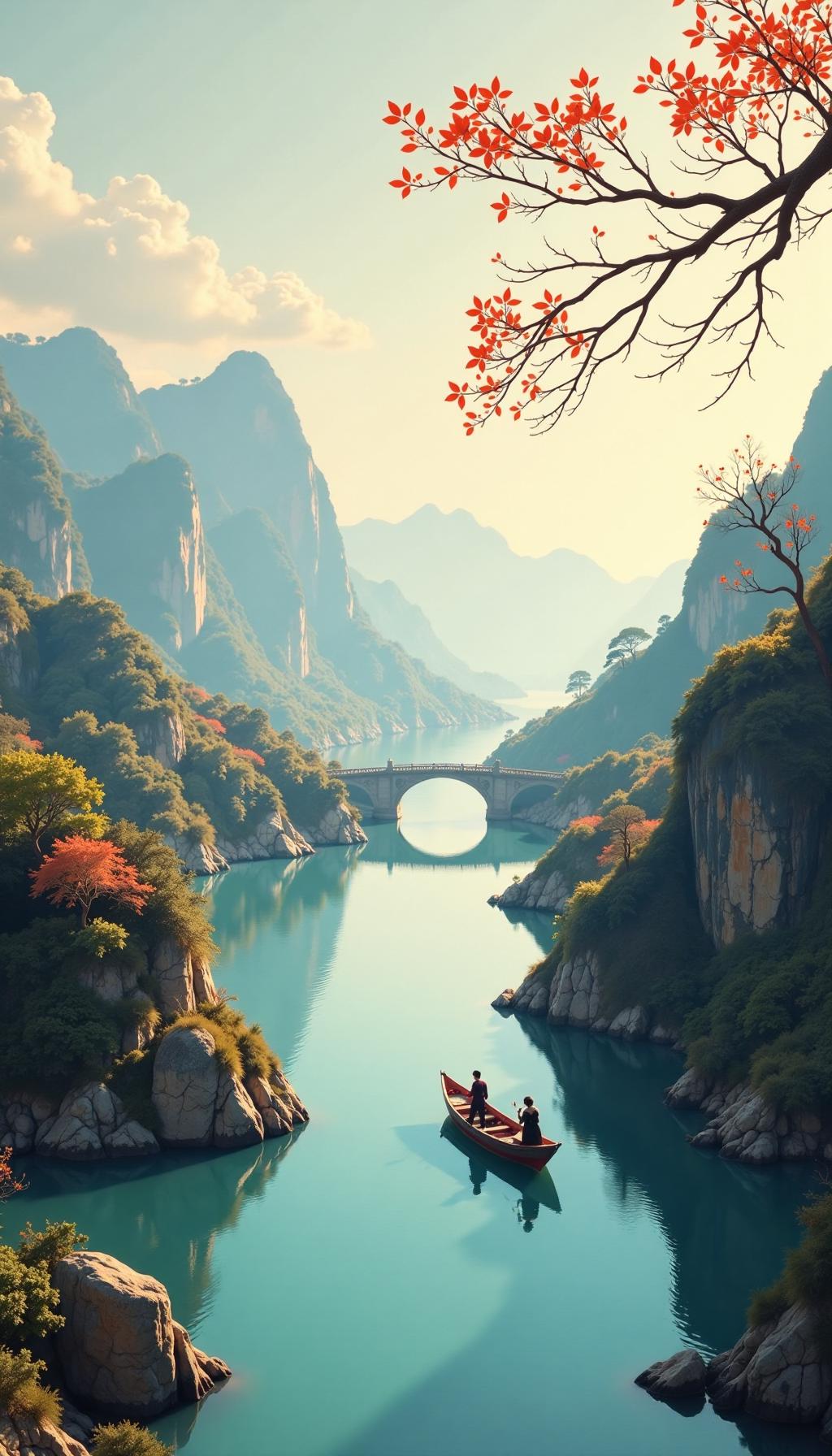 “山外青山楼外楼，人在画中游”，这诗句一下就把人带入了绝美意境。祖国河山壮丽，有