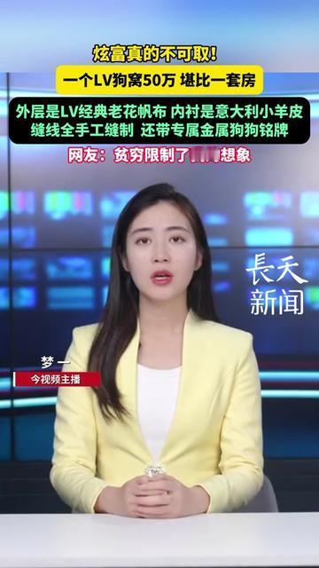 50万买个狗窝？我揉了揉眼睛，没看错吧！LV刚出的狗窝，外层是经典老花帆