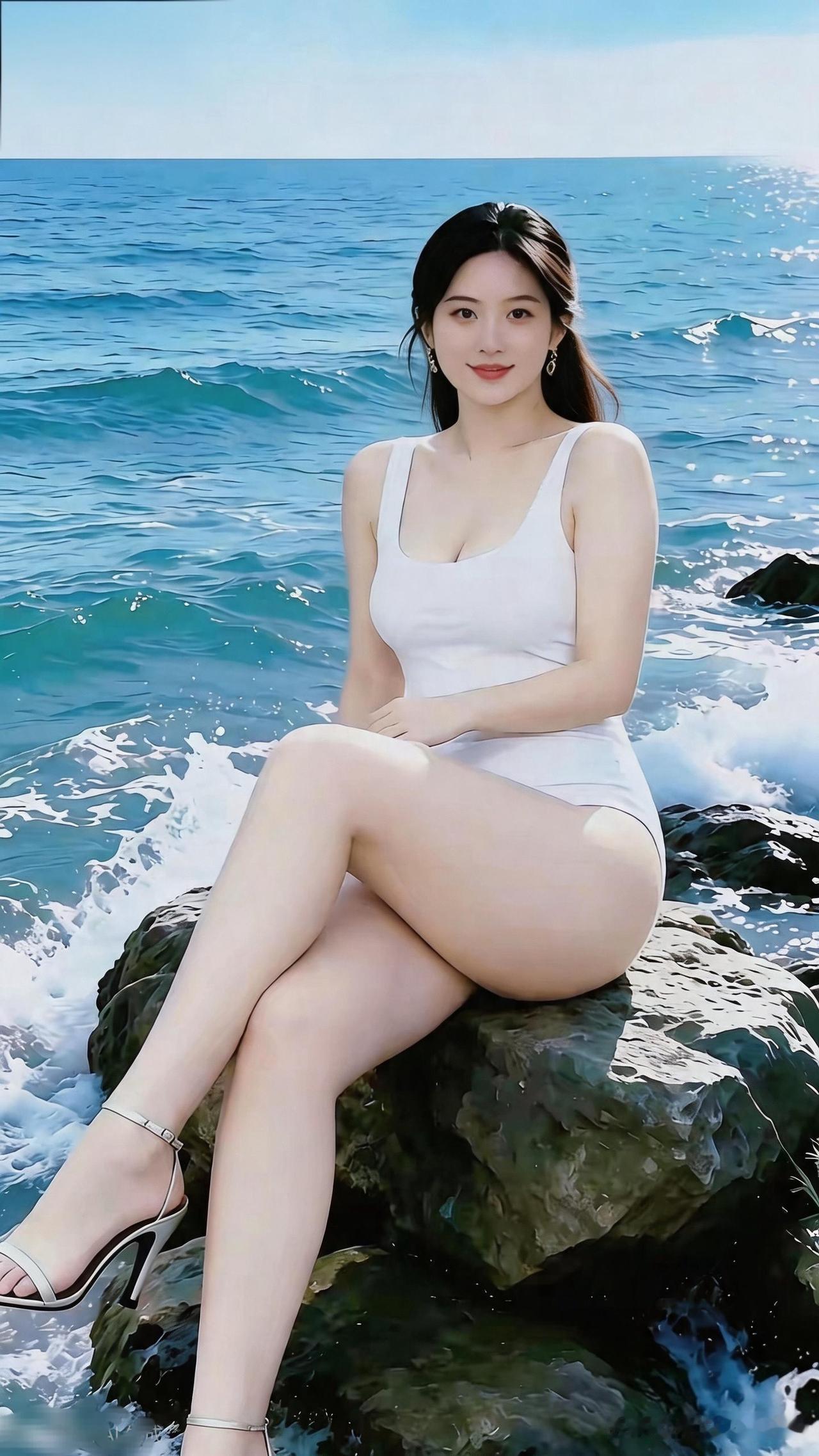 海边度假，美腿诱惑，夏日清凉