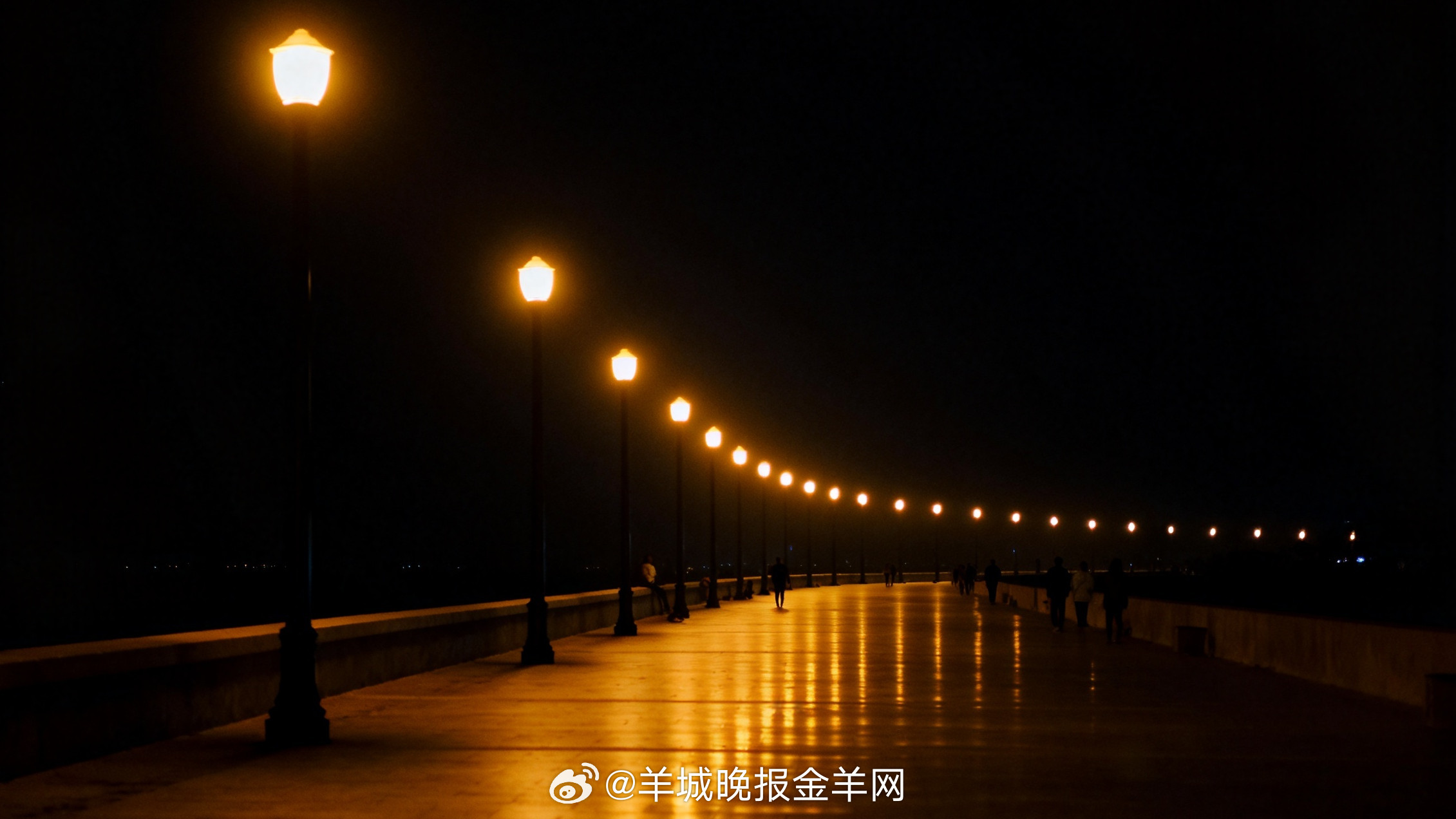 #晚安#路灯一盏接一盏亮起来，像谁在夜里画了一条温暖的线。白天的脚步匆匆忙忙，此