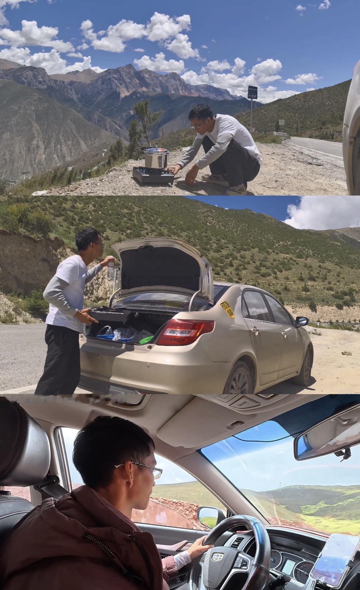 唐尚珺结束西藏旅行，赶在开学前开车自驾游返回老家。大二暑假即将过完，唐尚珺收
