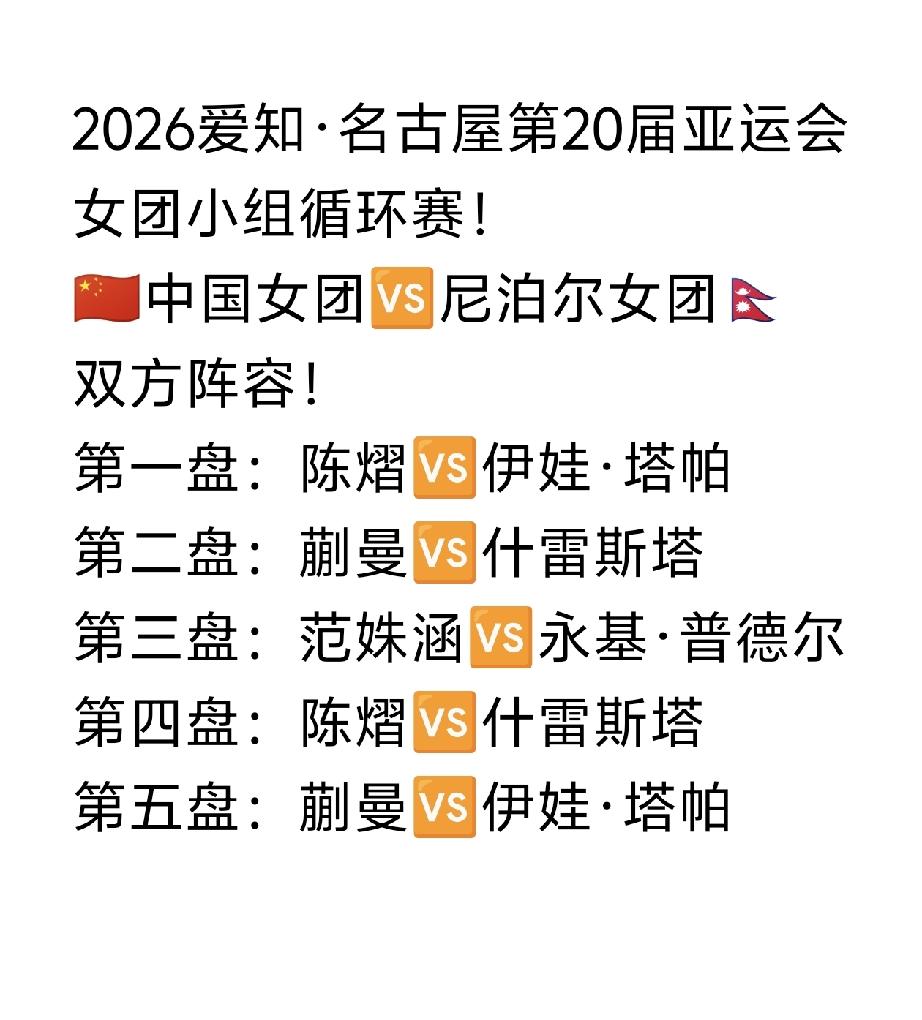 孙颖莎、王曼昱场边休息，杀鸡不用牛刀[笑着哭]。2026爱知·名古屋第20届亚