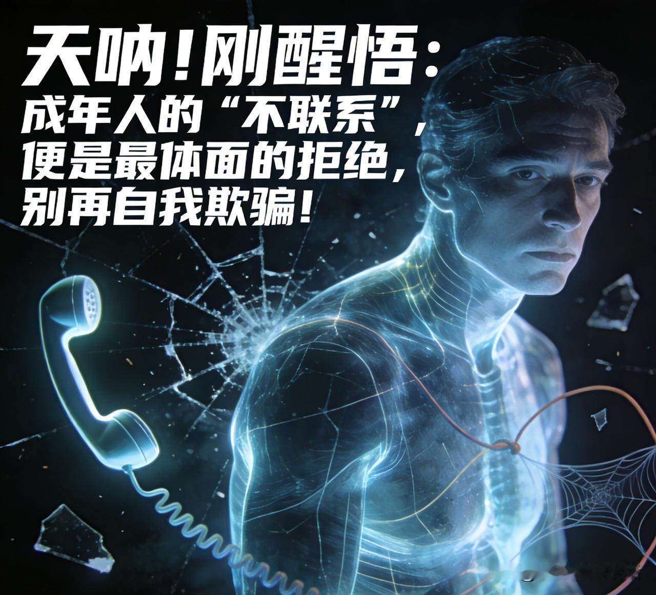 扎心真相！不联系你的人，早已用沉默道出“算了”。“天呐！刚醒悟：成年人的‘不