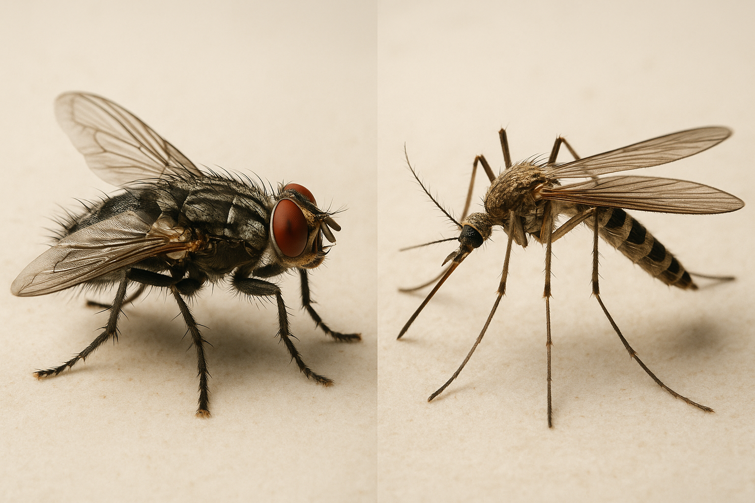 你能分清楚苍蝇和蚊子吗？