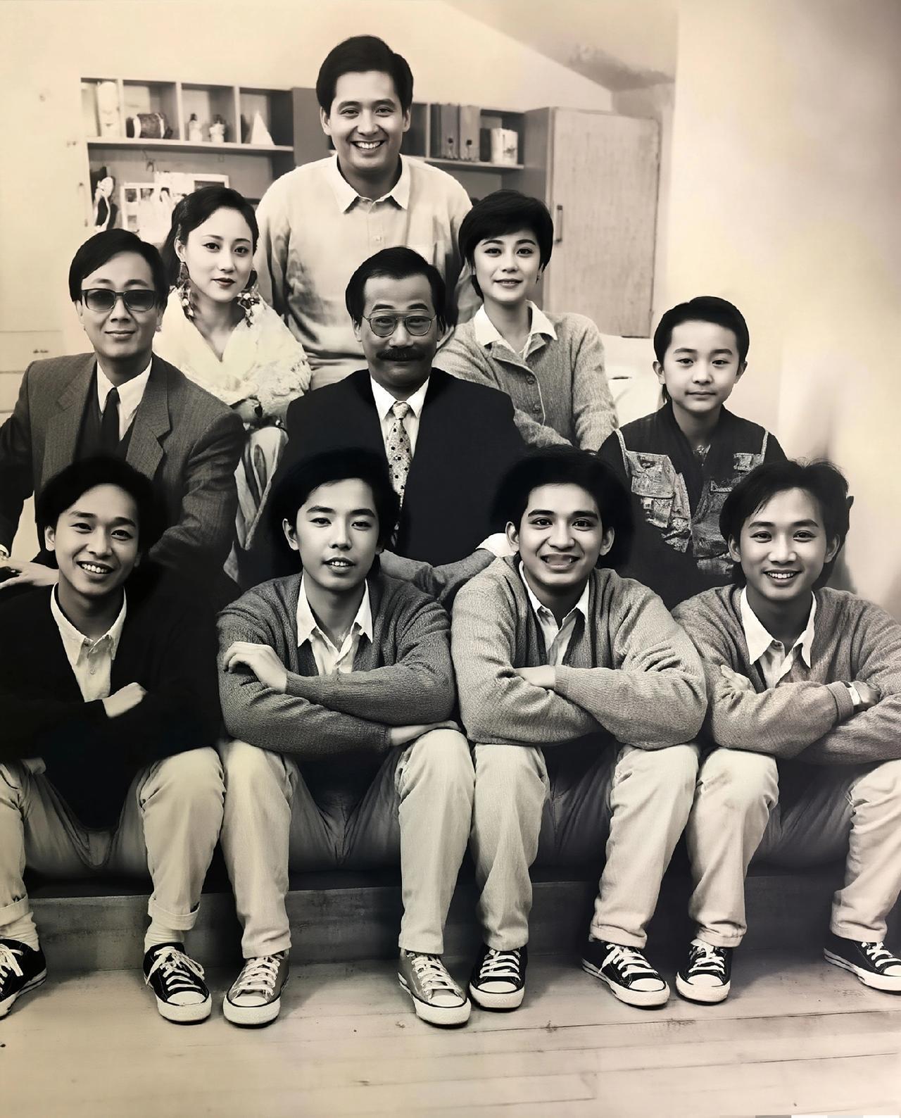 我敢打赌：有98%左右的人无法辨认全这张珍贵老照片中的港星们！我只认出了盛颜