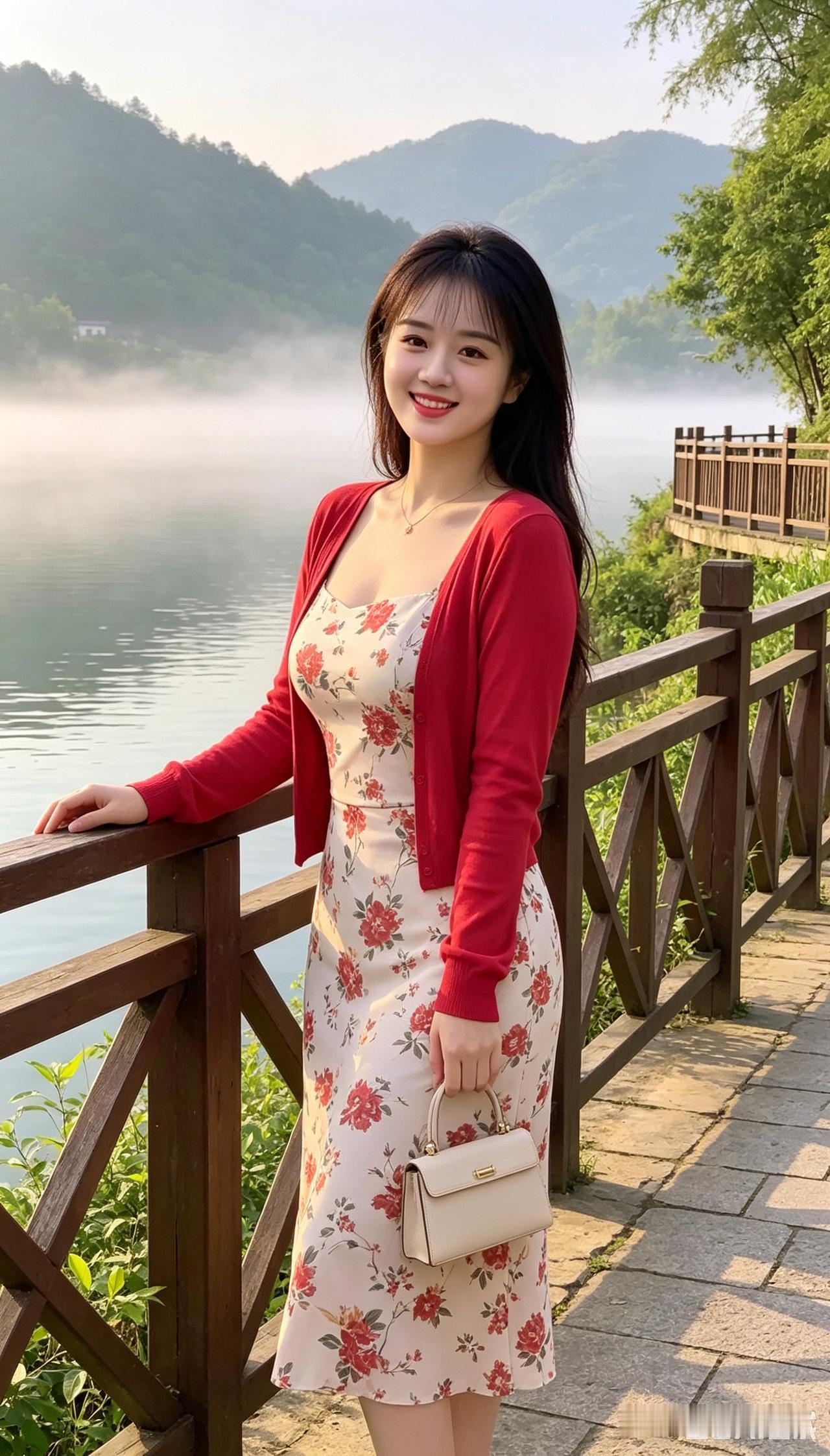 晨雾漫山湖，这个近郊古村适合周末放空早起跟着朋友驱车去往近郊的小众村落，没